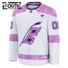 Carolina Hurricanes Trikot Custom Fanatics Hockey Fights Cancer Practice 2024-25 Weiss - Kinder